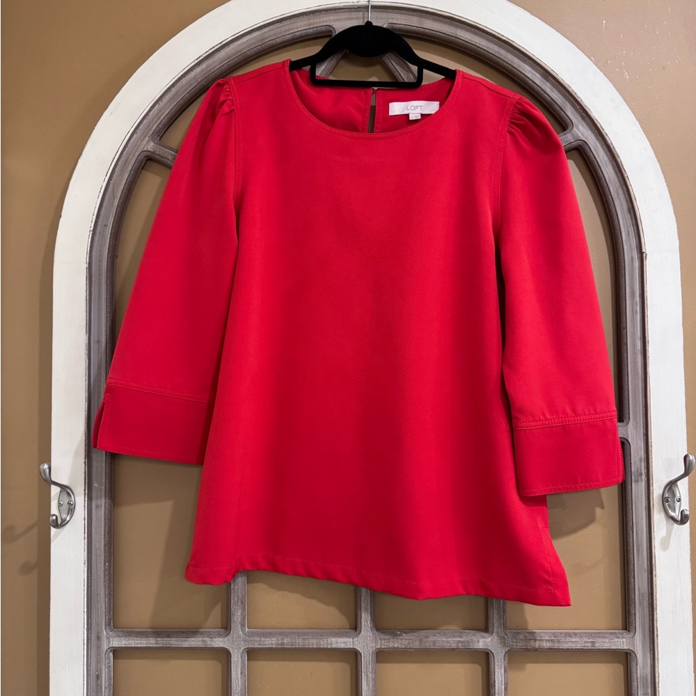 LOFT Bold Red Women's Blouse